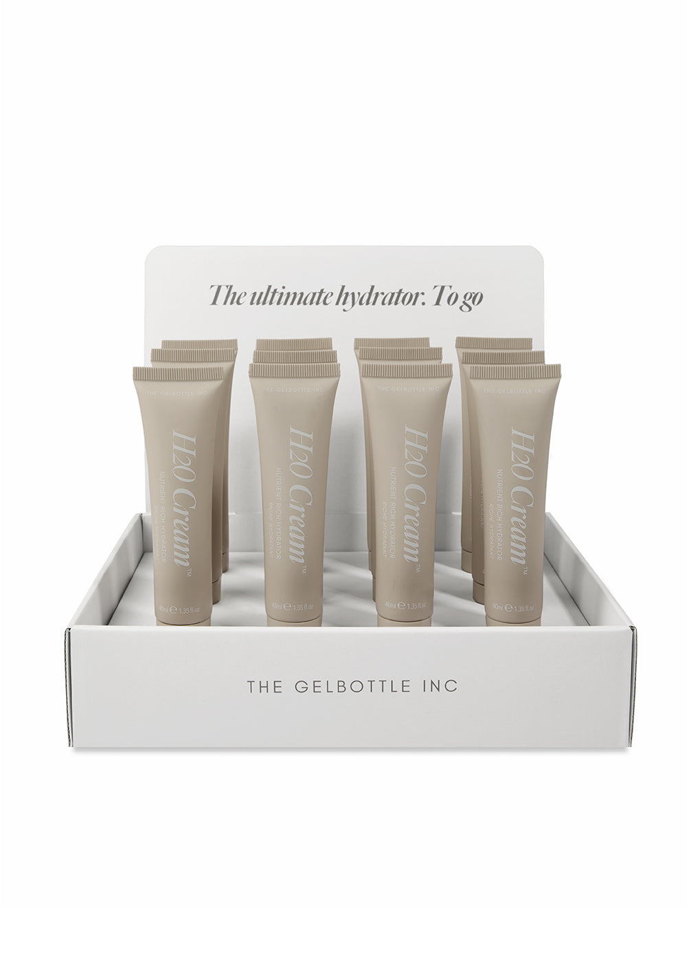 The GelBottle SPA H2O Cream MINI Display (12 Stuks) – JK Beautyshop