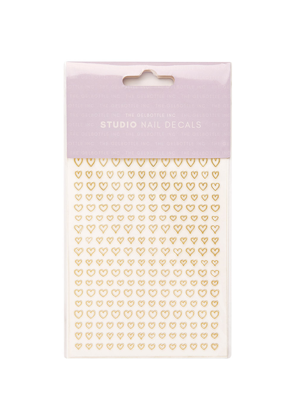 The GelBottle Studio Nail Decals Gold Heart Outlines