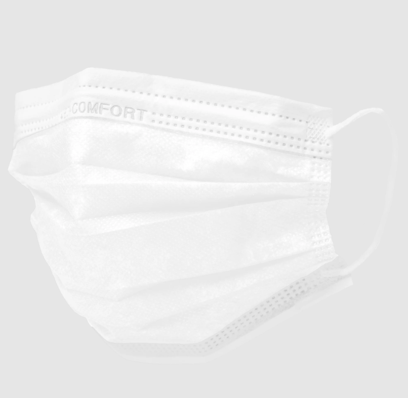 Ampri Mondmasker 3 Laags Wit 50 Pack (type IIR)