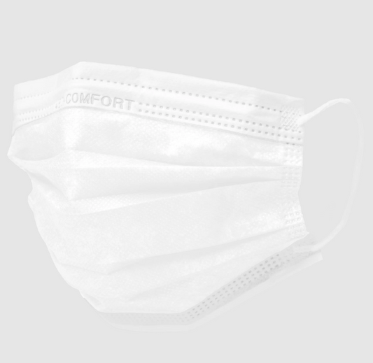 Ampri Mondmasker 3 Laags Wit 50 Pack (type IIR)