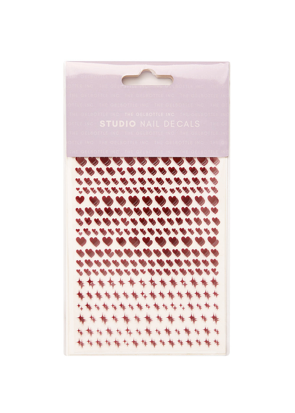 The GelBottle Studio Nail Decals Red Heart and Twinkle
