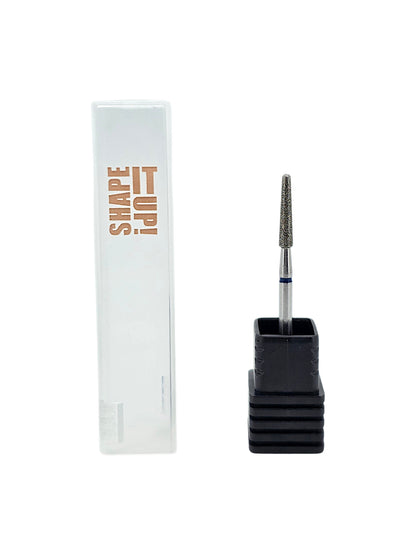 Shape It Up Diamond Frees Bit Lange Taps Toelopende Kegel 2.5mm Blauw (Manicure Pedicure)