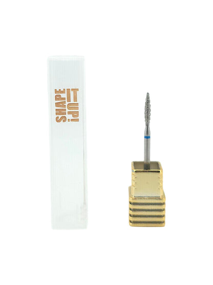 Shape It Up High Performance Groove Diamond Frees Bit Flame Medium Blauw (Manicure Pedicure)
