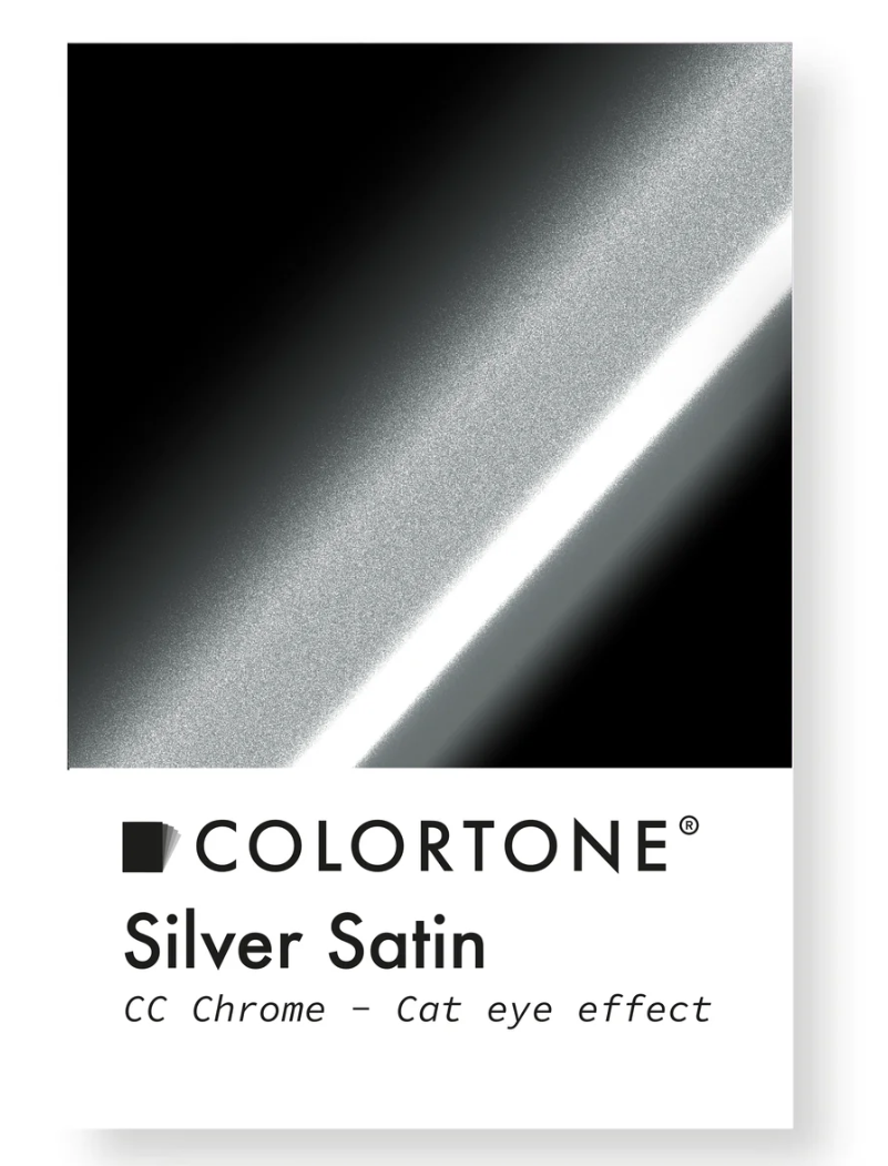 Colortone Silver Satin - Cat eye chrome