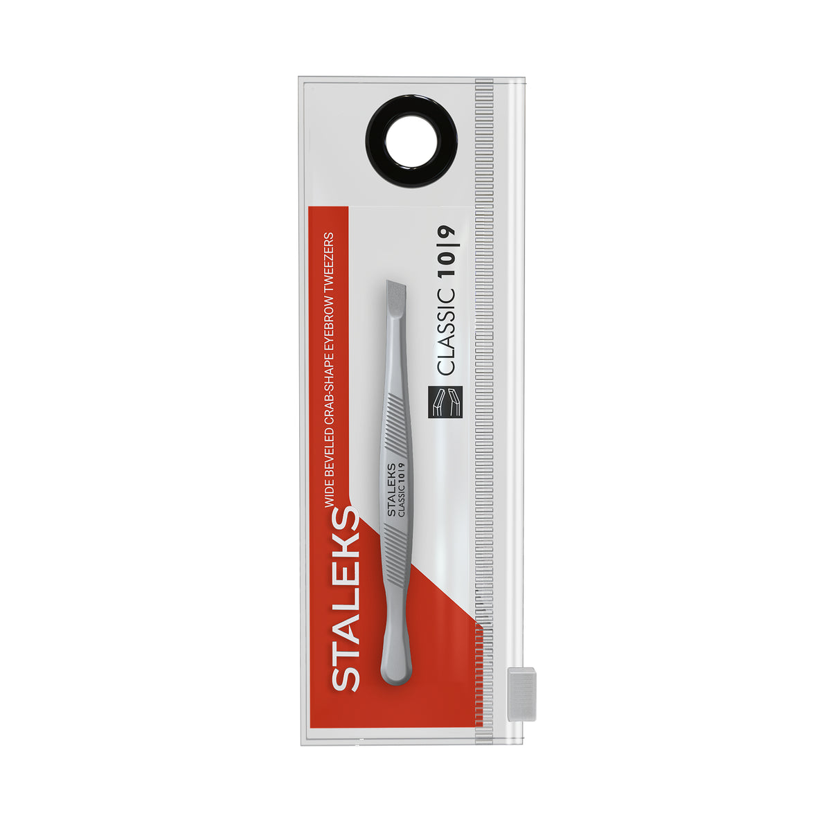 Staleks Eyebrow Tweezers Classic 10 Type 9 Breed Schuin (TC-10/9)
