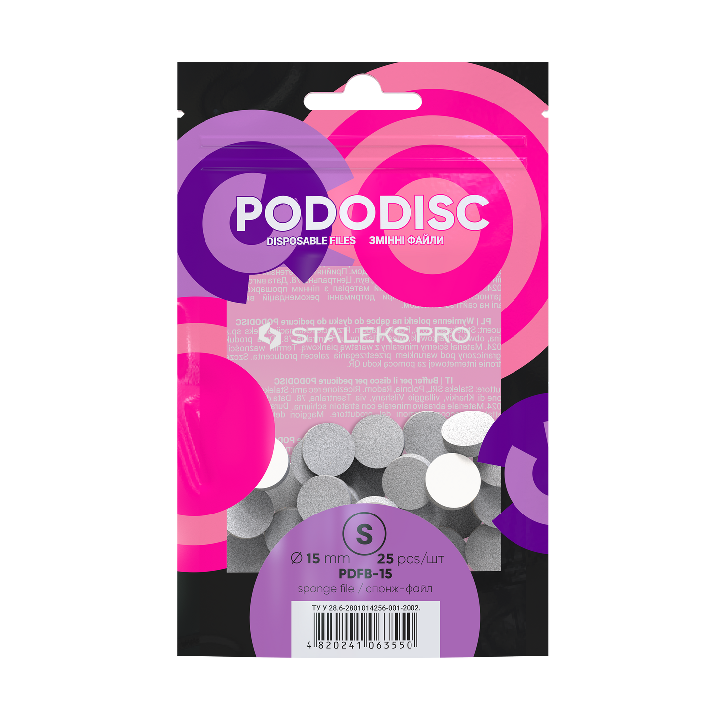 Staleks File Sponges Refill Pads For Pododisc (PDFB-serie)