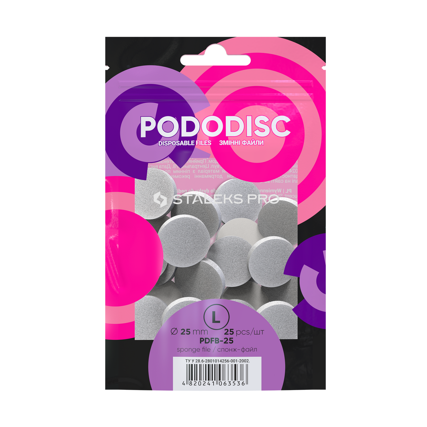 Staleks File Sponges Refill Pads For Pododisc (PDFB-serie)