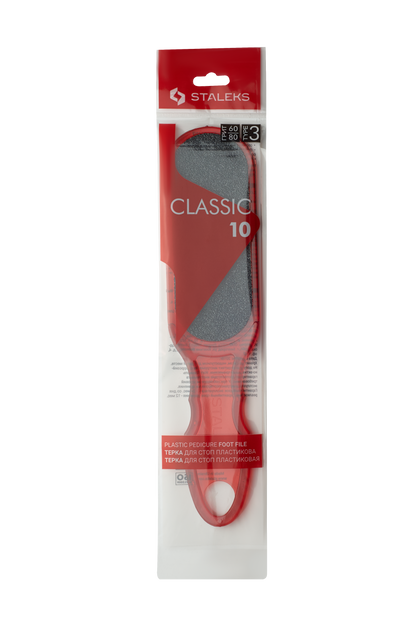 Staleks Plastic Pedicure Foot File 60/80 Grit Classic 1 Type 3 (AC 10/3)