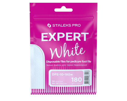 Staleks Pro Expert 10 Refill Pads Pedicure Foot File White 30 Pcs (DFE-10 series)