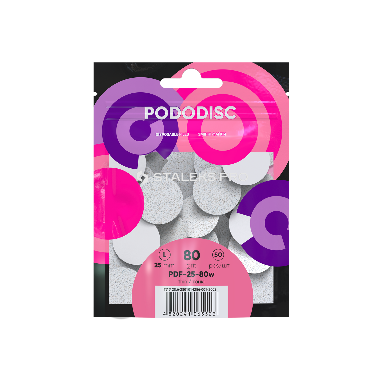 Staleks Refill Pads For Pododisc L White (50 pc) (PDF-25 series)
