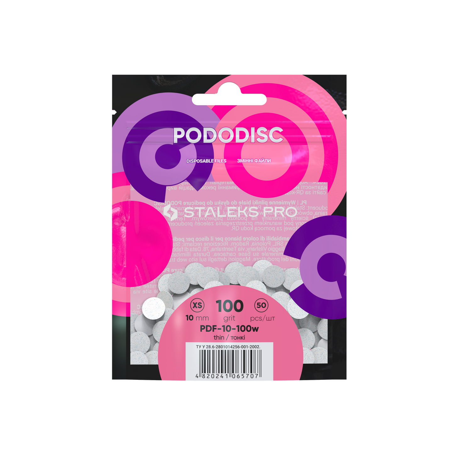 Staleks Refill Pads für Pododisc XS Weiß (50 Stk.) (PDF-10-Serie)