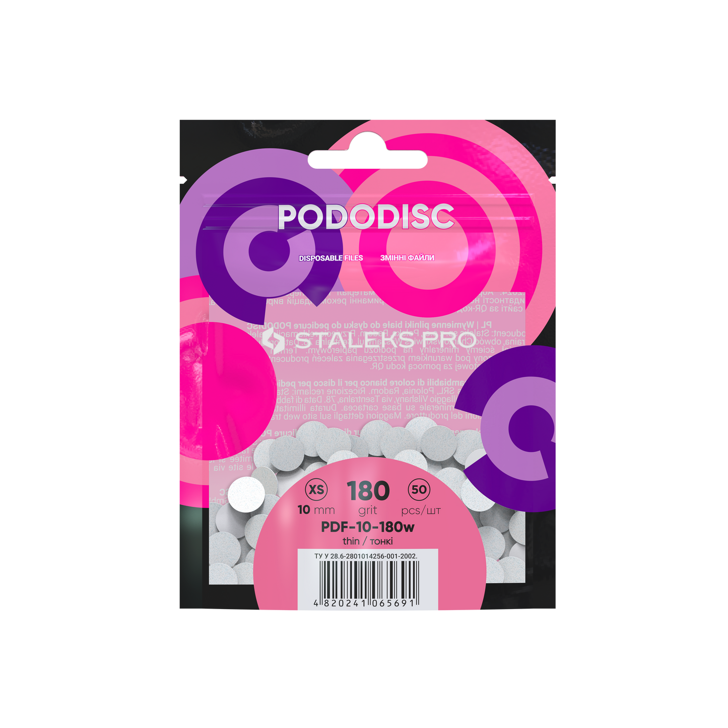 Staleks Refill Pads für Pododisc XS Weiß (50 Stk.) (PDF-10-Serie)