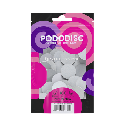 Staleks Soft Base Refill Pads For Pododisc L White (50 pc) (PDFS-25 Series)