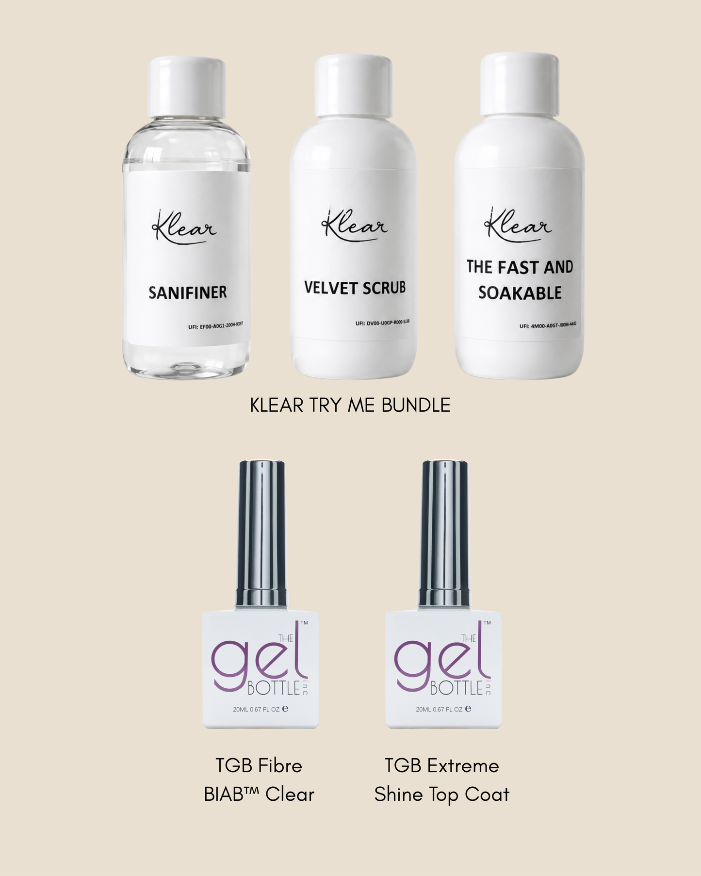 The GelBottle Fibre Clear BIAB™ Starter Kit