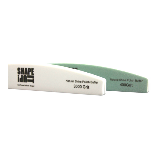 Shape It Up Natural Shine Polijst Buffer Halve Maan 400/3000 Grit (5 Stuks)